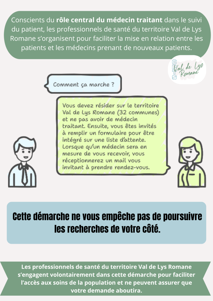 La CPTS vous aide à rechercher un Médecin Traitant!